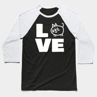 Love Chonk Cat Animals Baseball T-Shirt